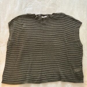 Max Studio Olive Knit Top